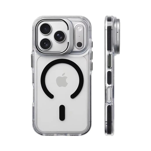 Luxury Clear MagSafe Case with Camera Stand for iPhone