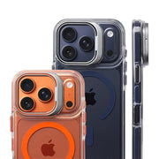 Luxury Clear MagSafe Case with Camera Stand for iPhone