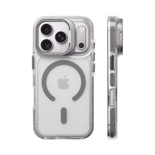 Luxury Clear MagSafe Case with Camera Stand for iPhone