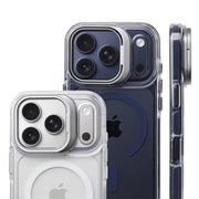 Luxury Clear MagSafe Case with Camera Stand for iPhone